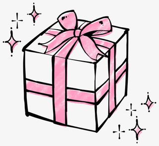 手绘礼盒免抠