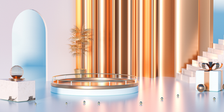 国潮，C4D，简约，场景高清