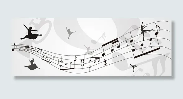 创意音符背景高清