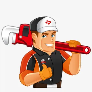 卡通竖大拇指手拿扳手的维修工插免抠