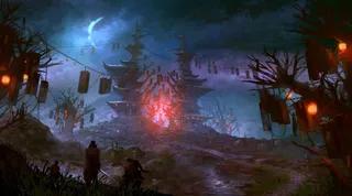 魔幻古堡主页装修免抠