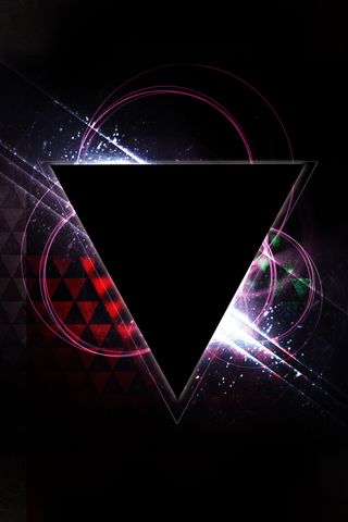 黑色炫酷几何三角形背景素材高清