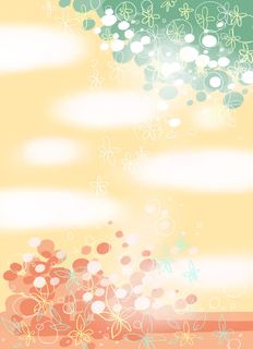 手绘卡通时尚幕布免抠