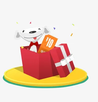 礼盒里的京东优惠券免抠