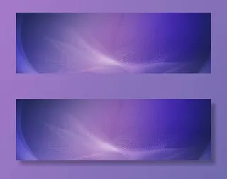 蓝色幻彩商务背景免抠