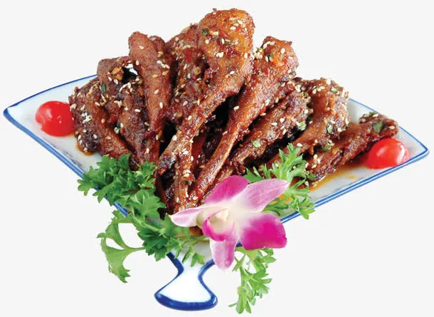 香麻鸭下巴免抠