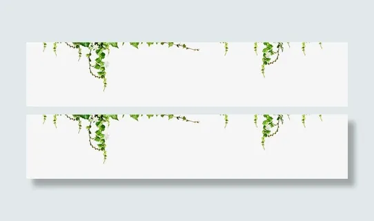 树叶条绿色树藤装饰图案免抠