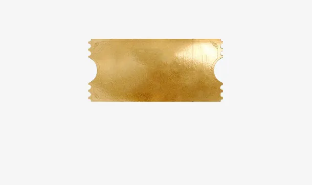 金色纹理花纹标签免抠