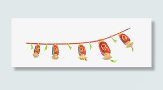 游戏场景红色小灯笼免抠