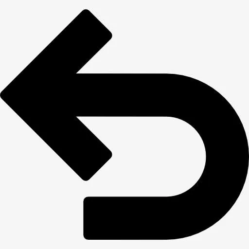 返回箭头线指向左图标免抠