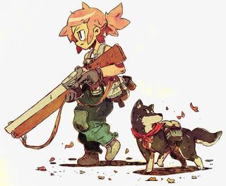 抱着枪的男孩免抠