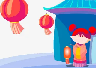 新年手绘插画免抠