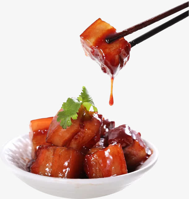 东坡肉简图免抠