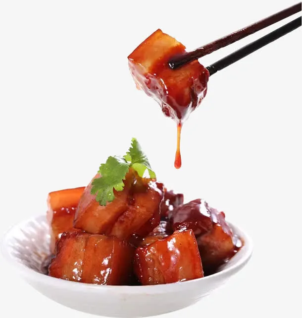 东坡肉简图免抠
