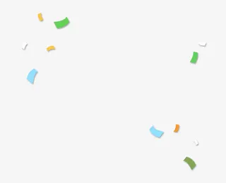 彩色几何漂浮免抠