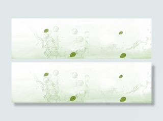 护肤品简约清新背景banner免抠