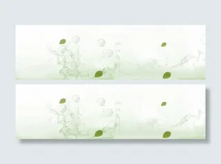 护肤品简约清新背景banner免抠