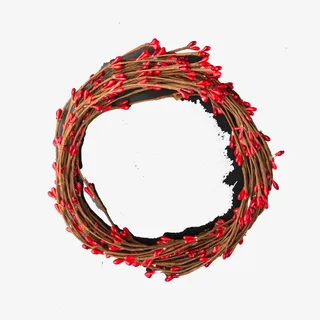 实拍圣诞装饰浆果树枝免抠