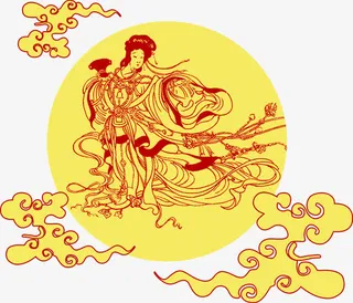 嫦娥奔月高清背景素材