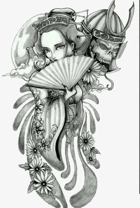 水墨画人物插图免抠