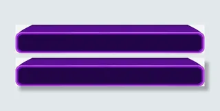 紫色立体矩形海报免抠