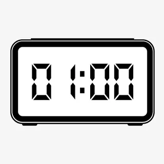 简易电子表倒计时一分钟免抠