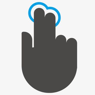 双指触屏点击图标图片免抠