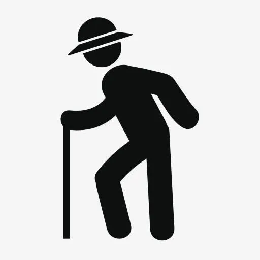 老人家老爷爷需要帮助免抠