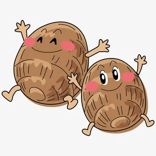 手绘芋头表情免抠