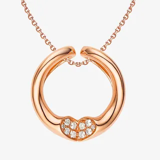 金色仿戒指项链免抠