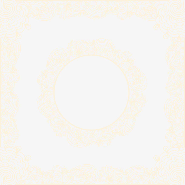 蕾丝花纹花边矢量素材免抠