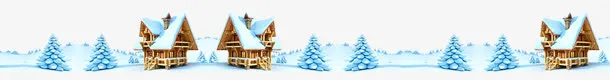 雪地里的房子免抠