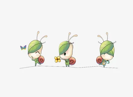 可爱的小蜗牛免抠