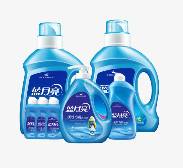 蓝月亮洗衣液免抠