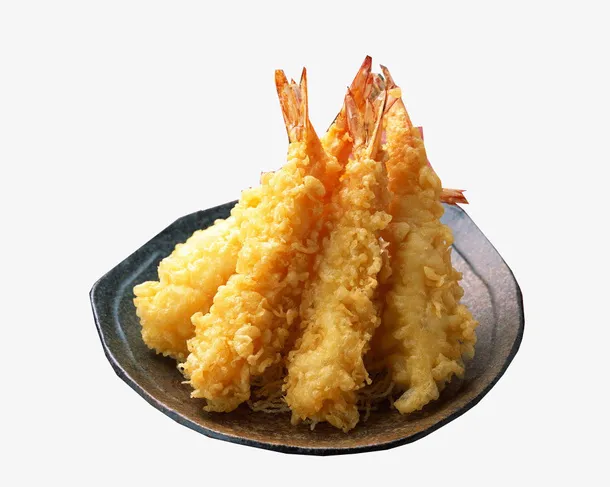 美味炸虾天妇罗PNG免抠