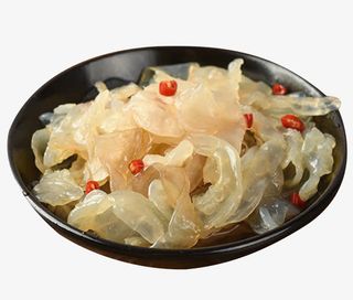 盘子里的海蜇凉菜免抠