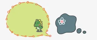 矢量卡通对话框免抠