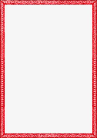 新年红色中国风边框免抠