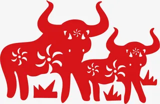 十二生肖剪纸素材免抠