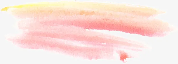 红色古风水彩渐变免抠