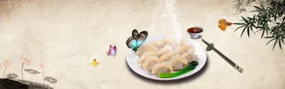 简约中国风美食海报背景高清