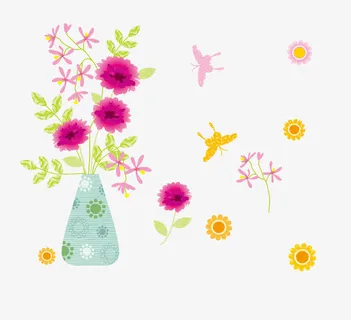 白色高雅花瓣花饰免抠