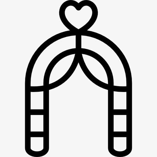 婚礼拱图标免抠