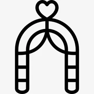婚礼拱图标免抠
