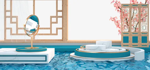 C4D古风场景免抠