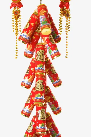 彩色鞭炮礼花免抠