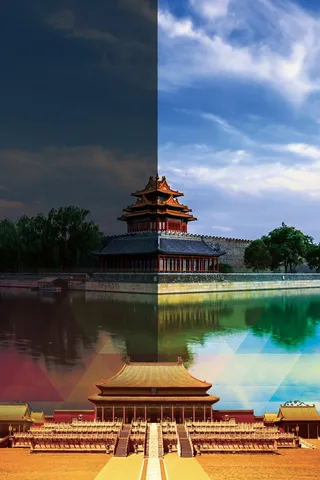 北京旅游海报背景高清