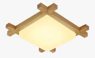 北欧主卧室日式吸顶灯免抠