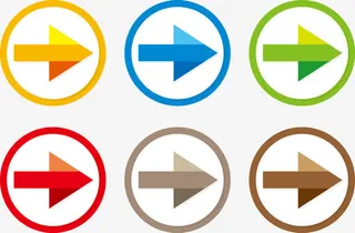 彩色的箭头免抠