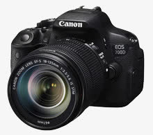 佳能 EOS700D 18-135套机单反照相机免抠